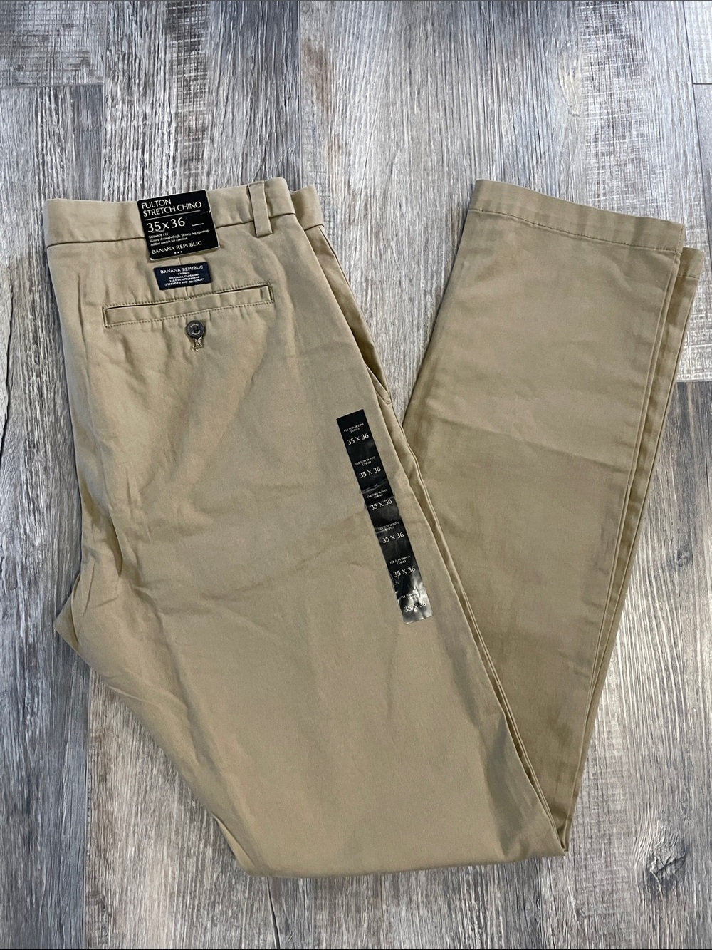 Banana Republic Men's Khaki Stretch Chinos - Tan